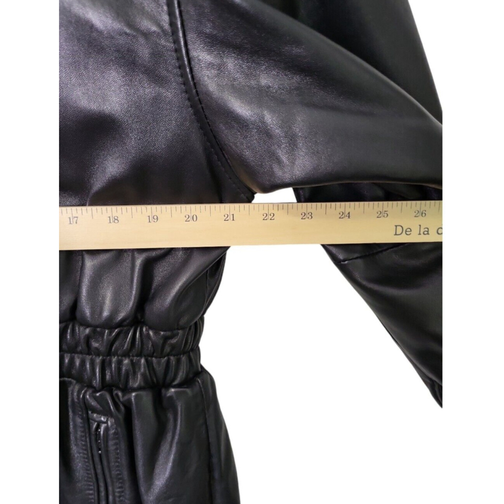 Danier Men's Coat Size S Black Leather Thinsulation - Picture 9 of 13
